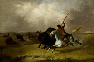بوفالو هانت في البراري الجنوبية الغربية 1845.