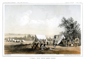 مجلس مع وايت مان هورس ، 1856. بواسطة جون ميكس ستانلي