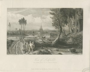 Lichfield - East View: نقش على الصلب ، بدون تاريخ [c 1835] (طباعة)