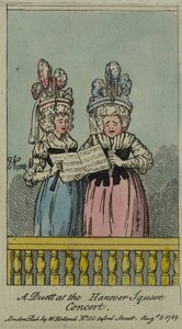 دويتو في حفل هانوفر سكوير ، 1788 (etching und wc) بواسطة جون نيكسون
