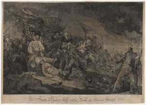 المعركة في بنكر هيل ، أو موت الجنرال وارين ، ج. 1798-1817 (نقش) بواسطة جون نورمان