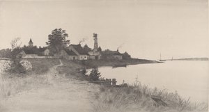 مشهد ساحلي بلا عنوان ، 1891. بواسطة جون أندرسون