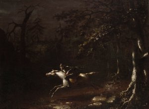 Ichabod Crane تحلق من فارس مقطوع الرأس بواسطة جون كويدور