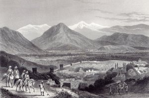 كابول من بالا حصار ، نقش جيه ستيفنسون ، 1870 بواسطة جون رامج