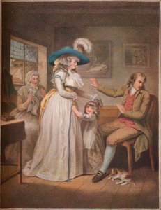 الوالد الفاضل. Laetitia تسعى جاهدة من قبل الآباء للتوفيق بين والديها ، 1789 بواسطة جون رافائيل سميث