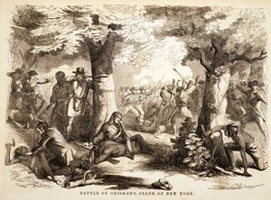 معركة أوريسكاني ، ولاية نيويورك ، حانة. 1867 بواسطة جون روبن شابين