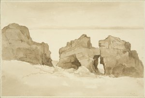 صخور على الجانب الشمالي من فلات هولم [كاسل روك]