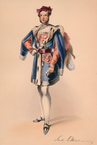 فريدريك تشايلد فيليرز في زي الملكة فيكتورياس بال كوستوميه ، 12 مايو 1842 ، 1843.