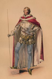 ضيف في زي الملكة فيكتورياس بال كوستوميه ، 12 مايو 1842 ، 1843.