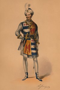 ضيف في زي الملكة فيكتورياس بال كوستوميه ، 12 مايو 1842 ، 1843. بواسطة جون ريتشارد كوك سميث