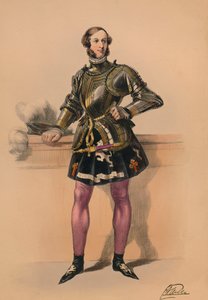 ضيف في زي الملكة فيكتورياس بال كوستوميه ، 12 مايو 1842 ، 1843.
