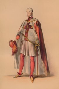 ضيف في زي الملكة فيكتورياس بال كوستوميه ، 12 مايو 1842 ، 1843.