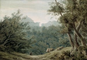 Arriccia بالقرب من ألبانو (ألوان مائية على ورق) بواسطة جون روبرت Cozens