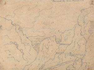 النزول إلى Pont de Beauvoisin بواسطة جون روبرت Cozens