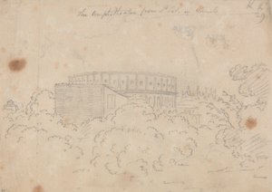 المدرج الذي شوهد من S. Pietro في Vinculo بواسطة جون روبرت Cozens