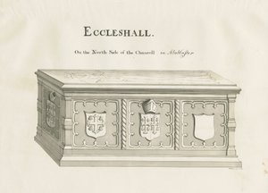 Eccleshall - Tomb of Bishop Sampson: pen and wash drawing, nd [19th cent] (drawing)
