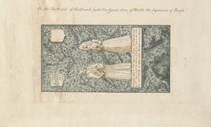 Madeley Church - شاهد قبر جون إجيرتون: رسم بالقلم الجاف والحبر ، بدون تاريخ [القرن التاسع عشر]