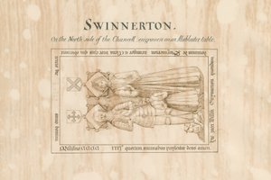 كنيسة سوينرتون - النصب التذكاري لويليام سوينيرتون: الرسم بالقلم الجاف والحبر ، [القرن التاسع عشر] (رسم)