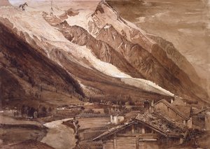 The Glacier des Bossons ، شاموني ، يونيو ١٨٤٩ بواسطة جون روسكين