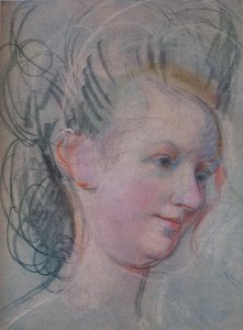 رسم تخطيطي لرأس سيدة ، c1791 بواسطة جون راسل