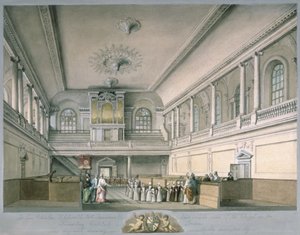 مصلى مستشفى فاسلنغ المطل على الغرب ، 1773 بواسطة جون ساندرز