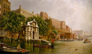 بوابة يورك المائية وأديلفي من النهر 1872. بواسطة جون سكورر أوكونور