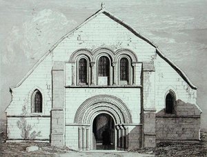 كنيسة ليري ، بالقرب من Pont de LArche ، تم نشرها عام 1820 بواسطة جون سيل كوتمان
