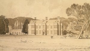 فيلبريج هول ، نورفولك ، 1818 (قلم رصاص وغسل رمادي على ورق) بواسطة جون سيل كوتمان