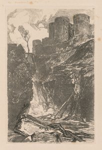 Liber Studiorum: Plate 29، Harlech Castle، IN. ويلز بواسطة جون سيل كوتمان