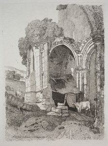 دير Rievaulx ، يوركشاير ، 1810. بواسطة جون سيل كوتمان