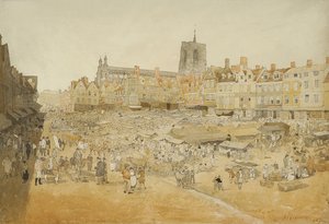 The Market Place ، نورويتش ، مأخوذ من السيد كوبرز ، 1807