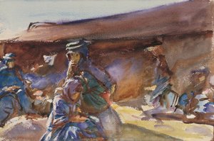 خيمة سوداء (مرحاض على ورق) بواسطة جون سينغر سارجنت