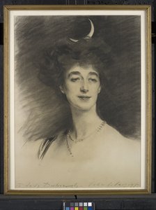 إيثيل آن بريسيلا ، زوجة وليام هنري ، بارون ديسبورو الأول ، 1909 (فحم على ورق)