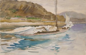 الأشرعة الخاملة ، 1913 (مرحاض وجرافيت على ورق منسوج أبيض) بواسطة جون سينغر سارجنت