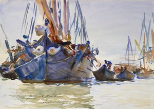 السفن الشراعية الإيطالية في Anchor ، c1904-1907 بواسطة جون سينغر سارجنت