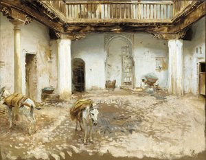 الفناء المغربي ، 1913 بواسطة جون سينغر سارجنت