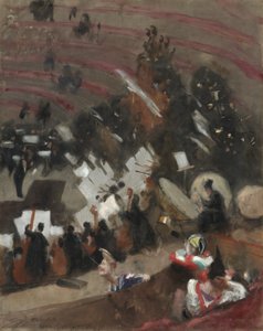 بروفة لأوركسترا Pasdeloup في Cirque d'Hiver ، ج. 1879. بواسطة جون سينغر سارجنت