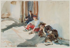 الجنود الإسبان ، c.1902-03 (مرحاض على ورق) بواسطة جون سينغر سارجنت