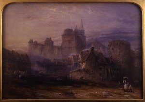 The Chateau de la Tremoille، Vitre (ألوان مائية على ورق)