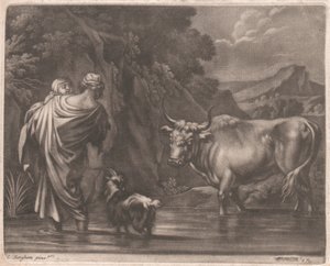 Fording a Brook بواسطة جون سميث