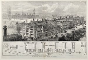 افتتحت الملكة مستشفى سانت توماس الجديد يوم الأربعاء الماضي ، 1871 (نقش الفولاذ) بواسطة جون سلمان