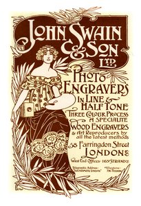 إعلان عن طابعات John Swain & Son ، 1901.