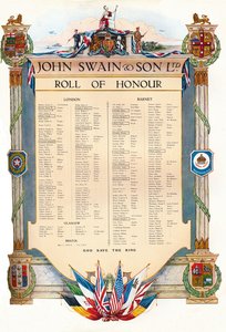 John Swain & Son Ltd. لفة الشرف ، 1917