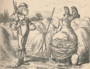 الشباب يتحدثون إلى هذا الأب ، الذي يقوم بمسك اليد ، 1889 بواسطة جون تينيل