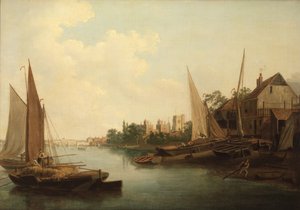 نهر التايمز في لامبيث، حوالي عام 1810 (زيت على قماش)