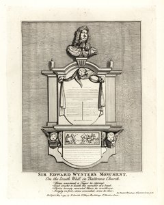 Monument of Sir Edward Wynter, died 1685, on the south wall of St Marys Church Battersea بواسطة جون توماس سميث