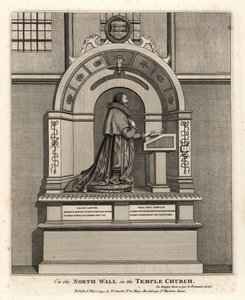 نصب تذكاري للمحامي ريتشارد مارتن ، مسجل لندن (1570-1618) ، في كنيسة تيمبل