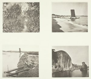 طريق ريفي بالقرب من تايوانفو ، كاتاماران ، مضخات سلسلة ، نقوش صخرية ، أموي ، ج. 1868. بواسطة جون طومسون