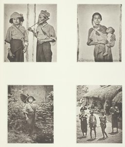 Pepohoan Women ، طريقة الحمل ، زي نساء Baksa ، لاكولي ، ج. 1868. بواسطة جون طومسون