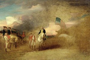 استسلام كورنواليس في يوركتاون ، 1787 بواسطة جون ترمبل